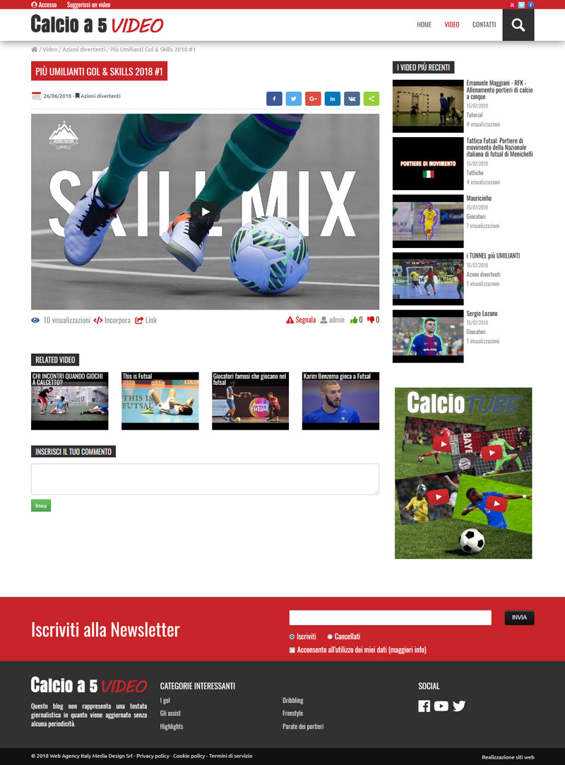 Calcioa5video