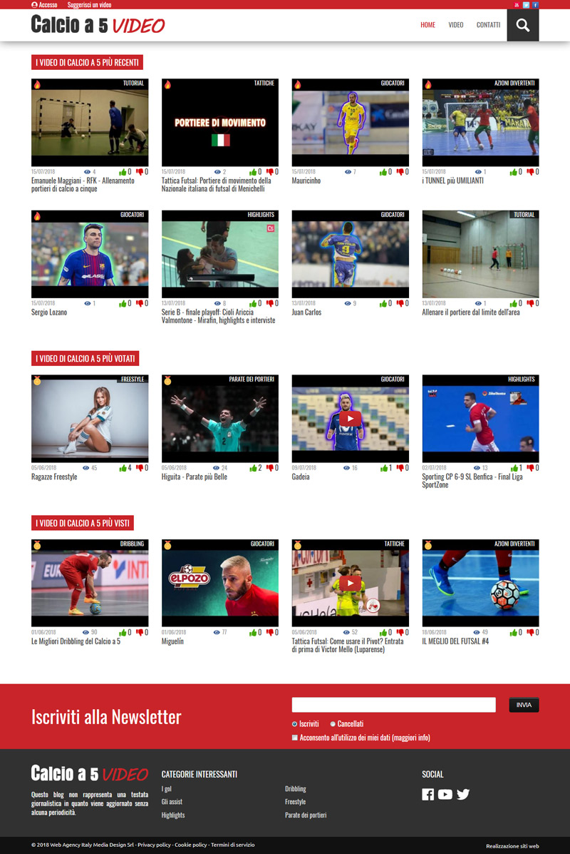 Calcioa5video